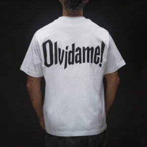 WHITE / BLACK BACKLACK PRINT OVERSIZED TEE