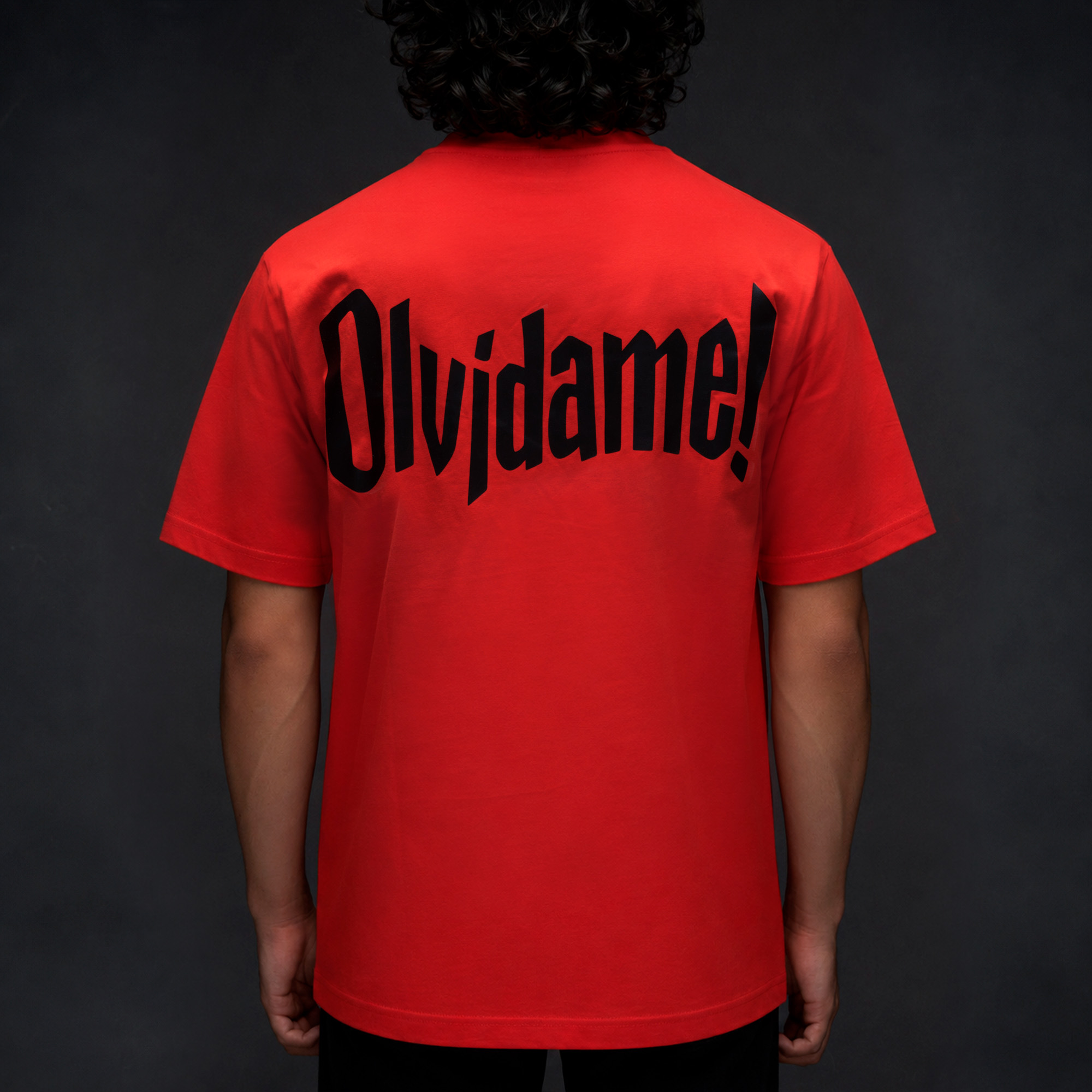 RED / BLACK BACKLACK PRINT OVERSIZED TEE