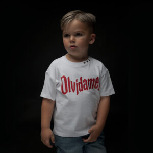 WHITE / RED KID TEE