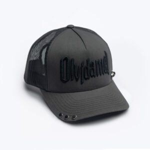 GREY / BLACK PIERCED CAP