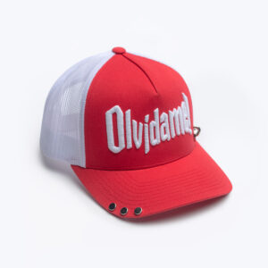RED / WHITE PIERCED CAP